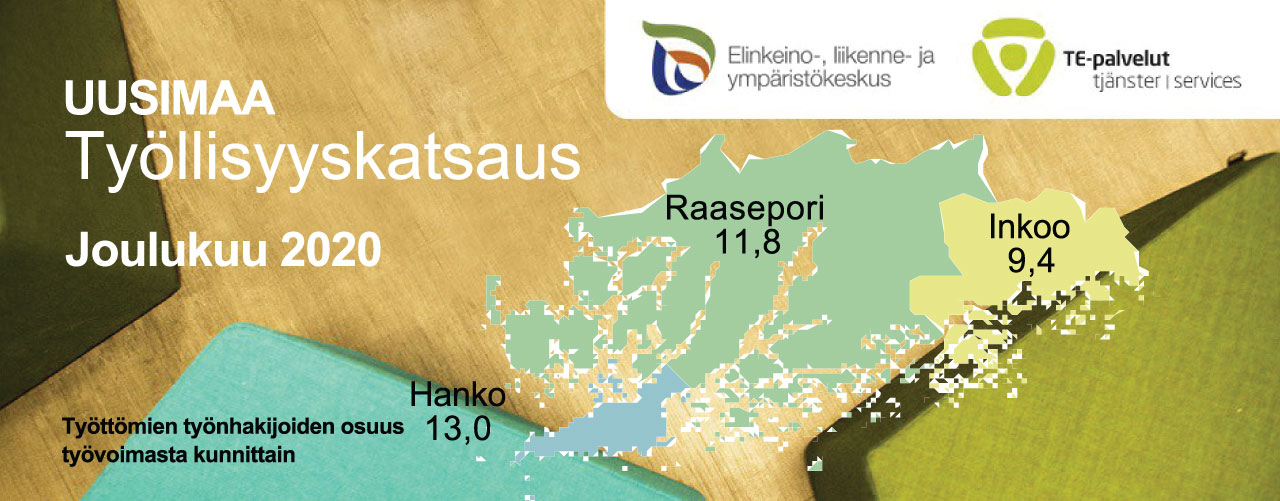 Raaseporin seutukunnassa edelleen Uudenmaan paras työllisyysaste –  Etelä-Uusimaa