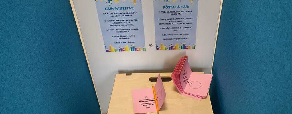 Yhteiskunnan pienimmätkin saavat äänestää